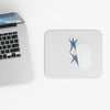 Minimal Blue Starburst Mouse Pad — Modern Abstract Desk Mat